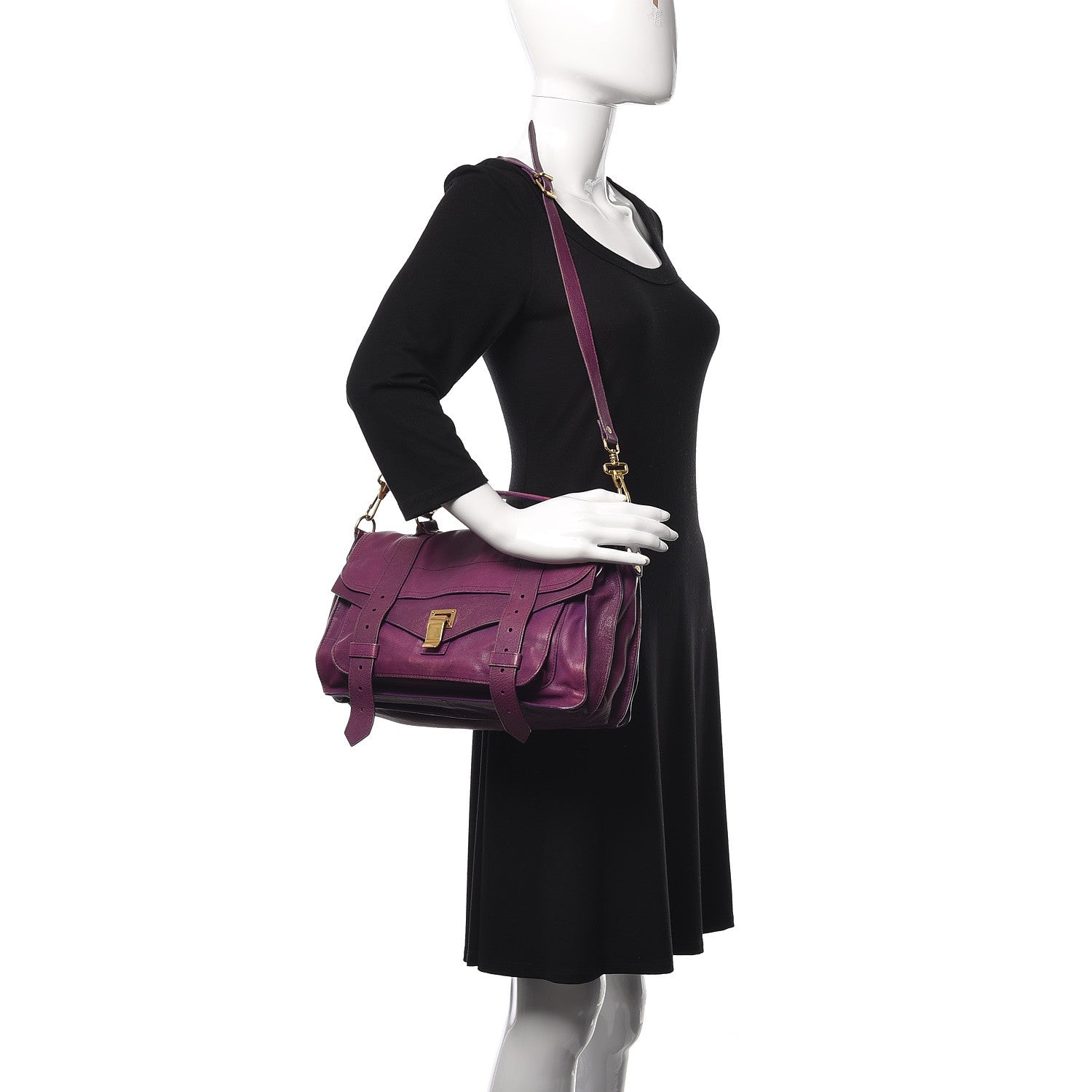 Proenza Schouler Lambskin Medium PS1 Satchel Veruca Salt 2 of 26