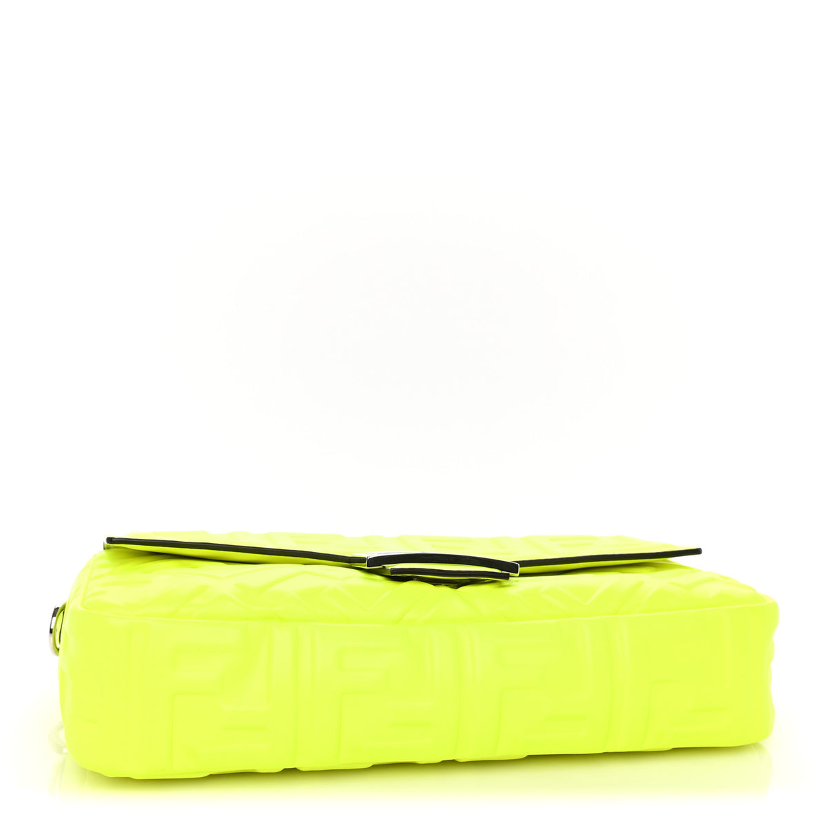X MARC JACOBS Nappa FF 1974 Embossed Baguette Yellow Fluo