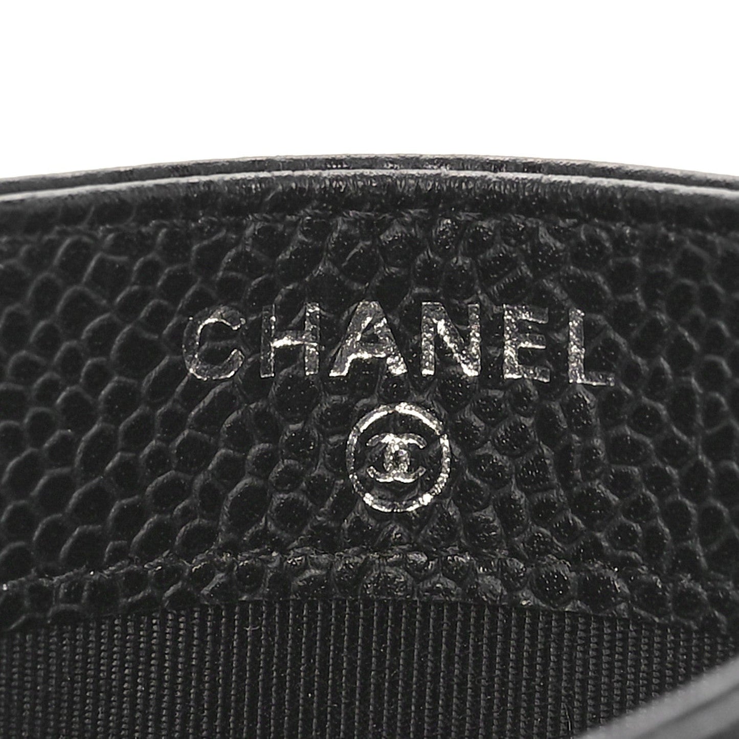 Caviar Quilted Card Holder Black