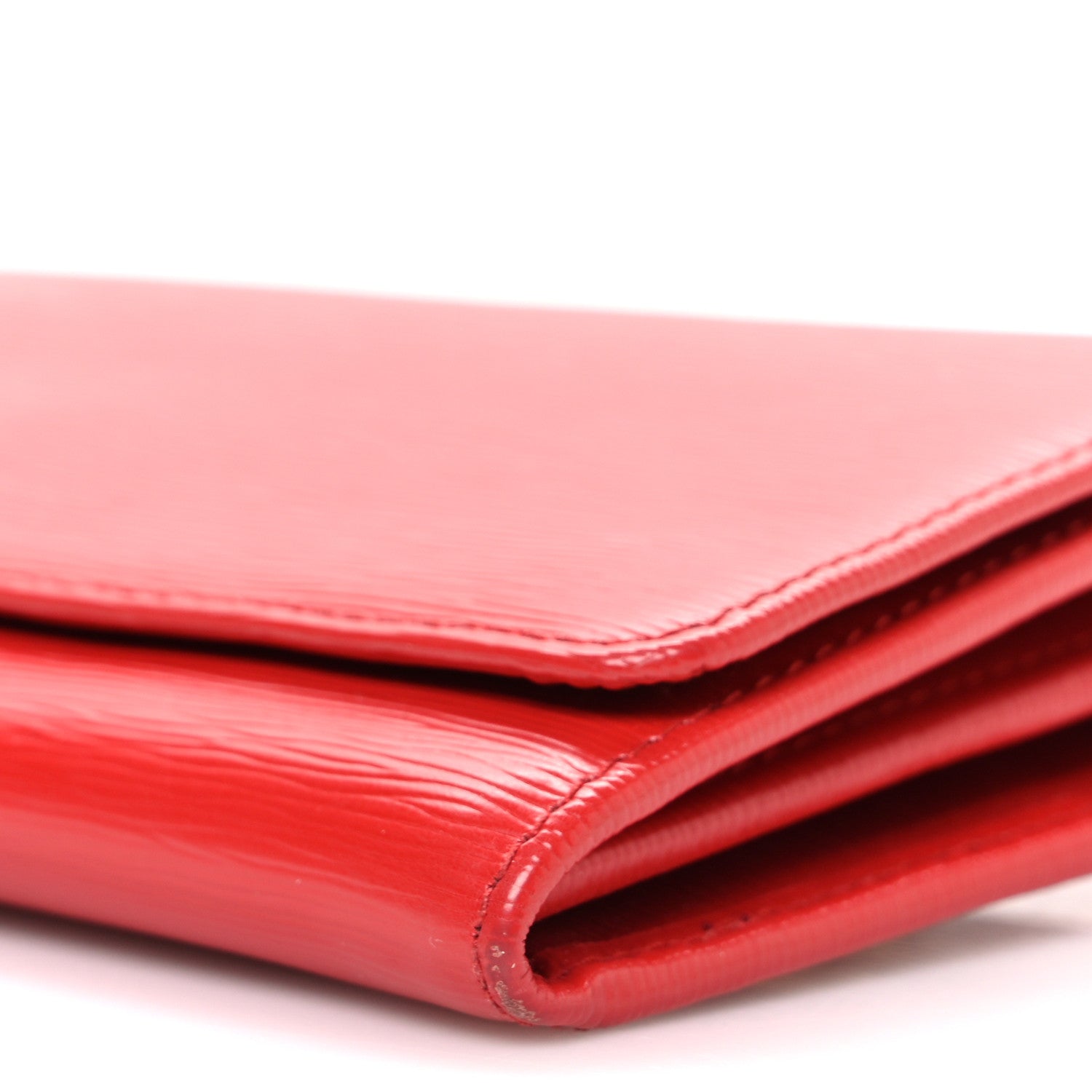 Prada Vitello Move Metal Oro Chain Wallet Lacca 10 of 11