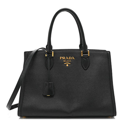 Prada Saffiano Soft Calfskin Tote Black 2 of 2