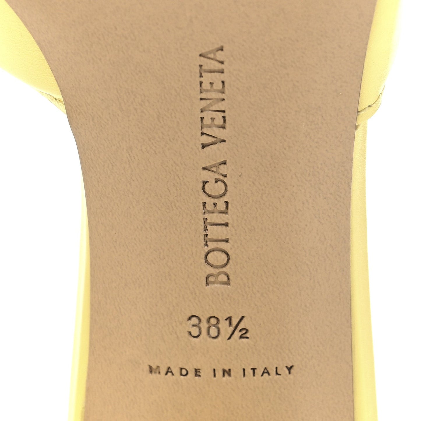 Vienna Calfskin The Band Mule Sandals 38.5 Lemonade