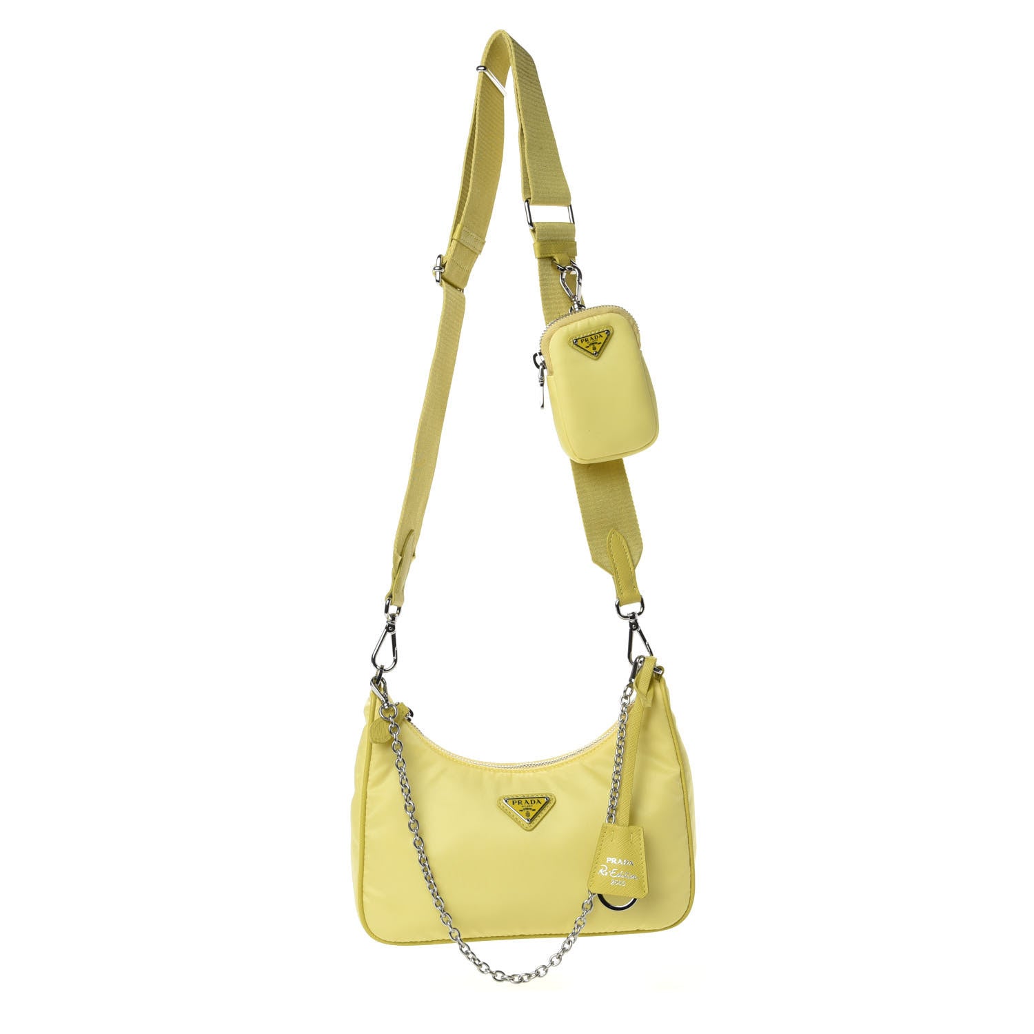 Prada Nylon Saffiano Re-Edition 2005 Shoulder Bag Ananas 1 of 11