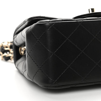 Chanel Lambskin Quilted Mini Square Flap Black 8 of 10