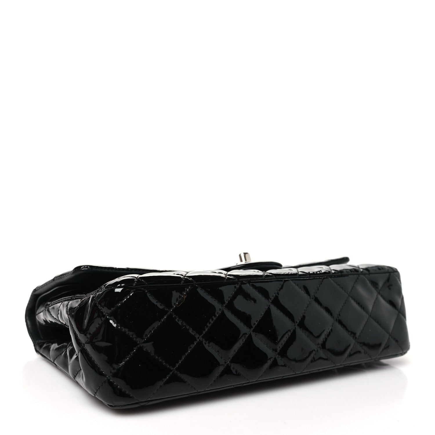 Chanel Patent Quilted Medium Double Flap Black 4 of 7