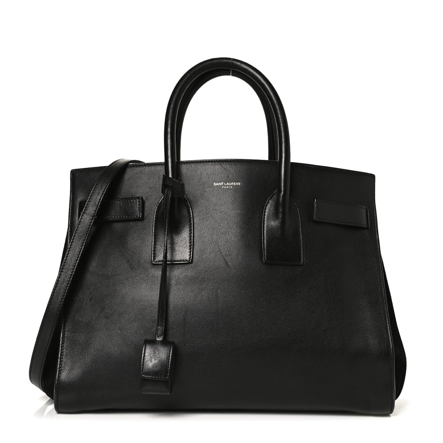 Calfskin Small Sac De Jour Black