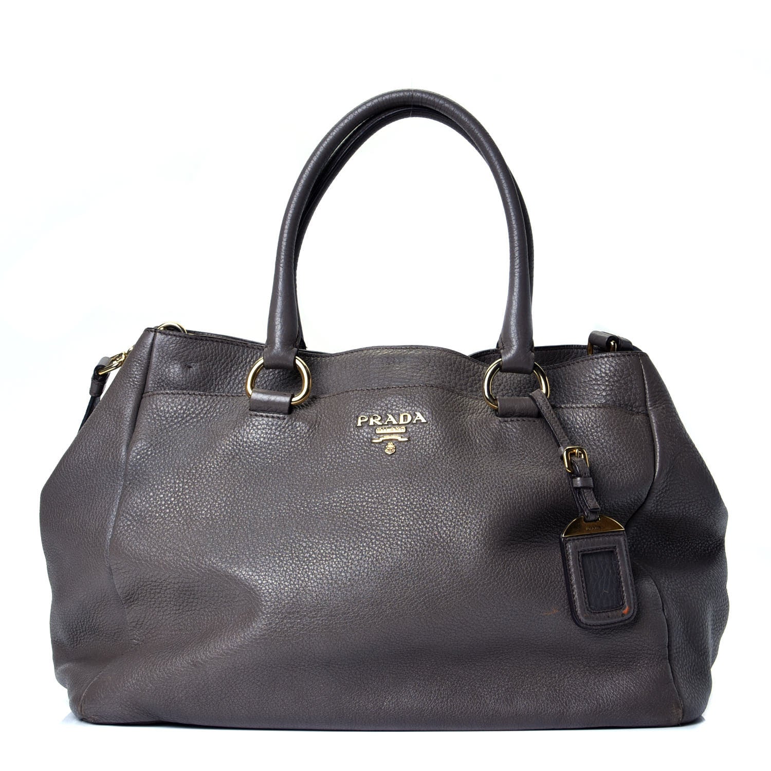 Prada Vitello Daino Tote Grafite 1 of 4