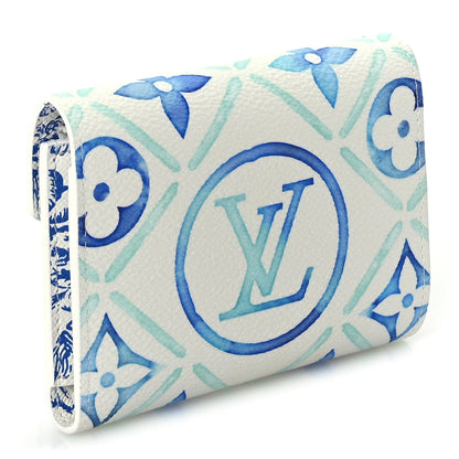Louis Vuitton Monogram Tiles By The Pool Victorine Wallet Lagoon Blue 2 of 7