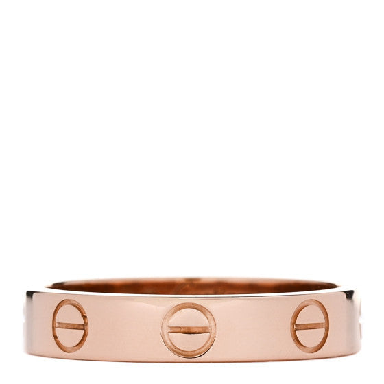 Cartier 18K Pink Gold 3.5mm LOVE Wedding Band Ring 51 5.75 1 of 1