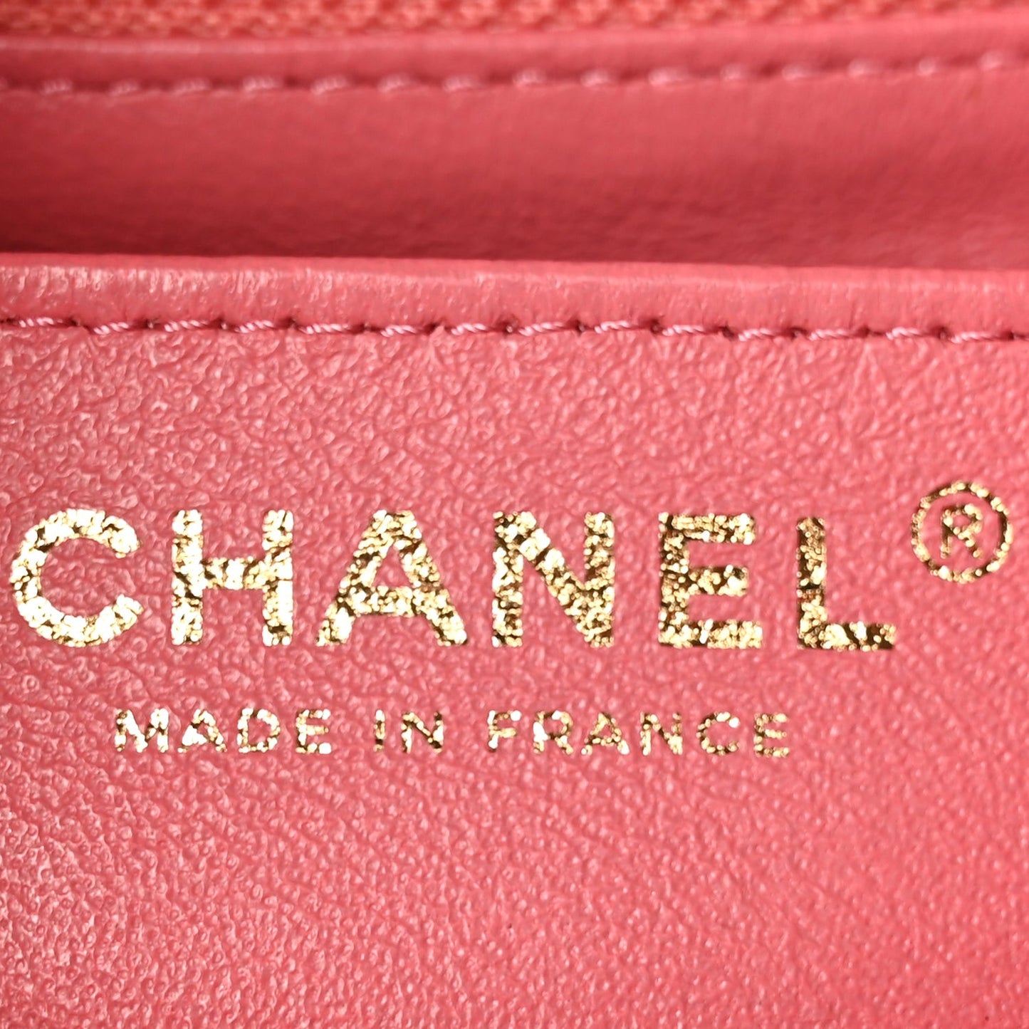 Caviar Quilted Mini Rectangular Flap Dark Pink
