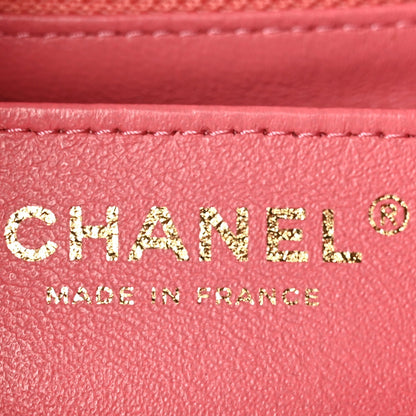 Chanel Caviar Quilted Mini Rectangular Flap Dark Pink 6 of 9