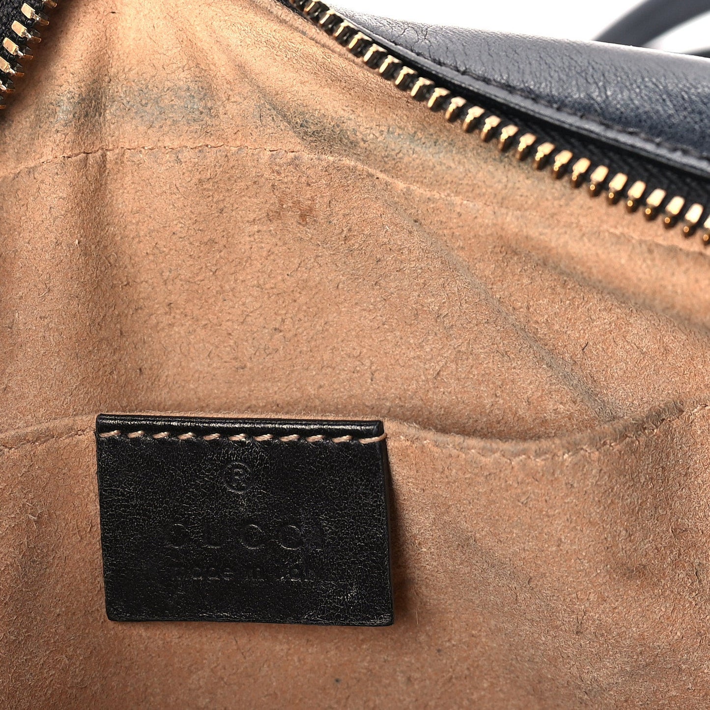 Calfskin Matelasse Small GG Marmont Chain Shoulder Bag  Black