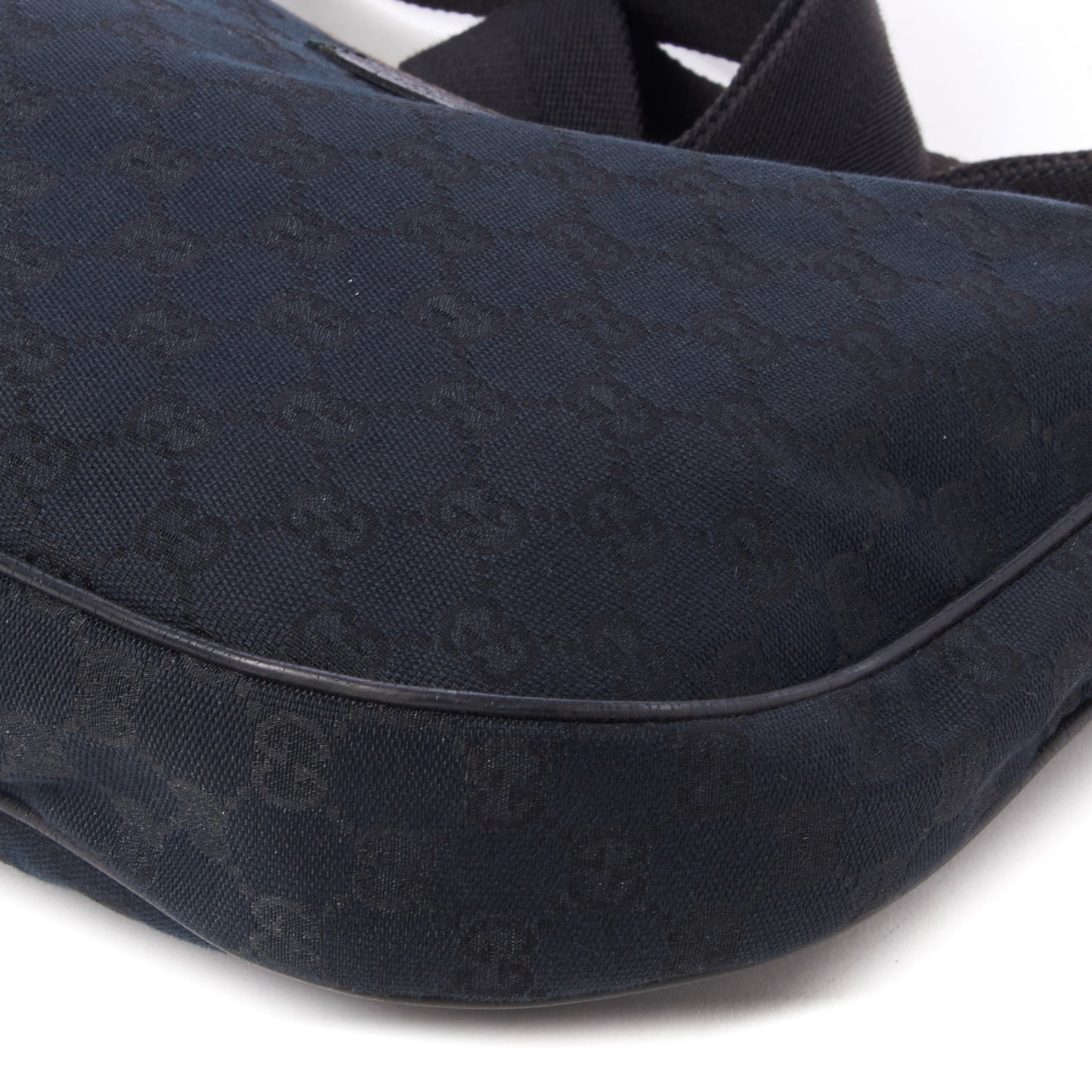 Monogram Medium Half Moon Hobo Black