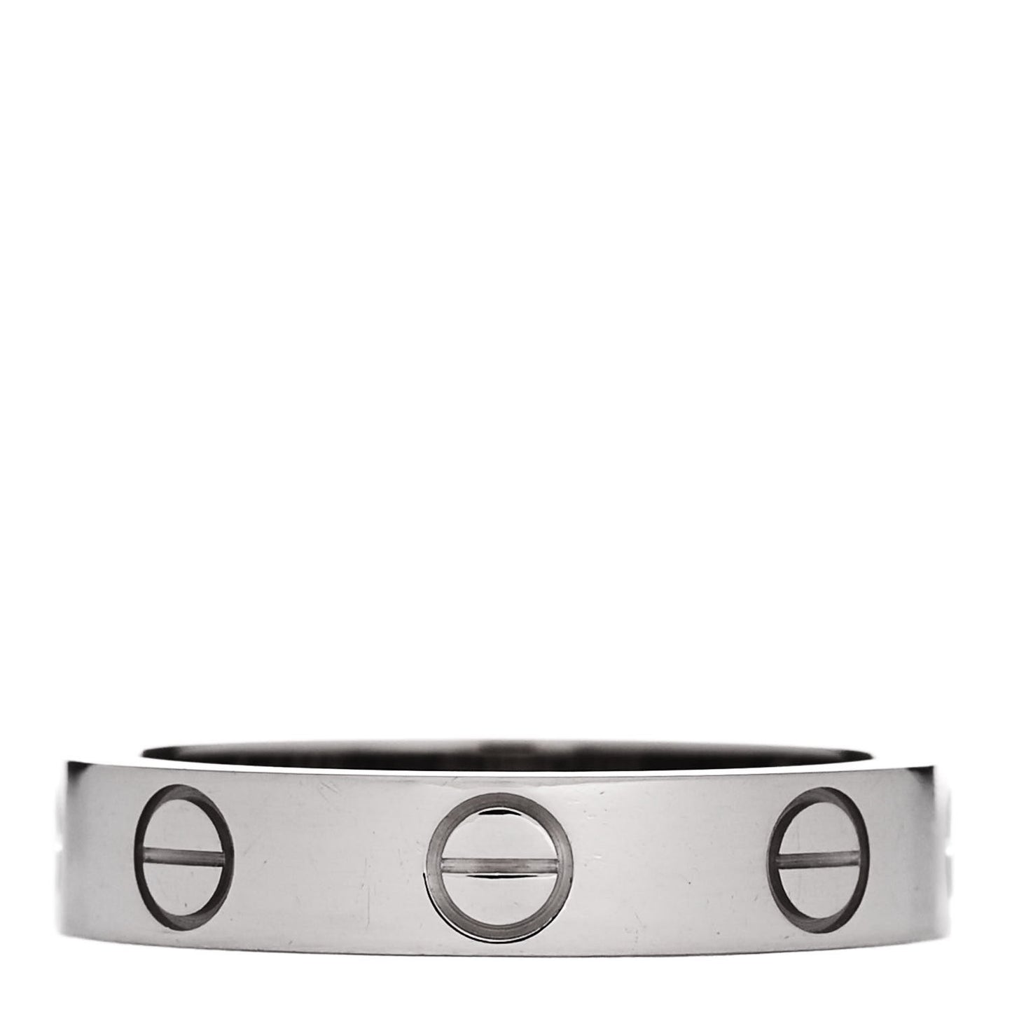 18K White Gold 3.6mm LOVE Ring 48 4.5