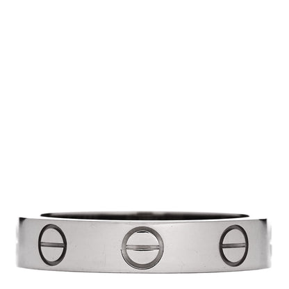 Cartier 18K White Gold 3.6mm LOVE Ring 48 4.5 3 of 7