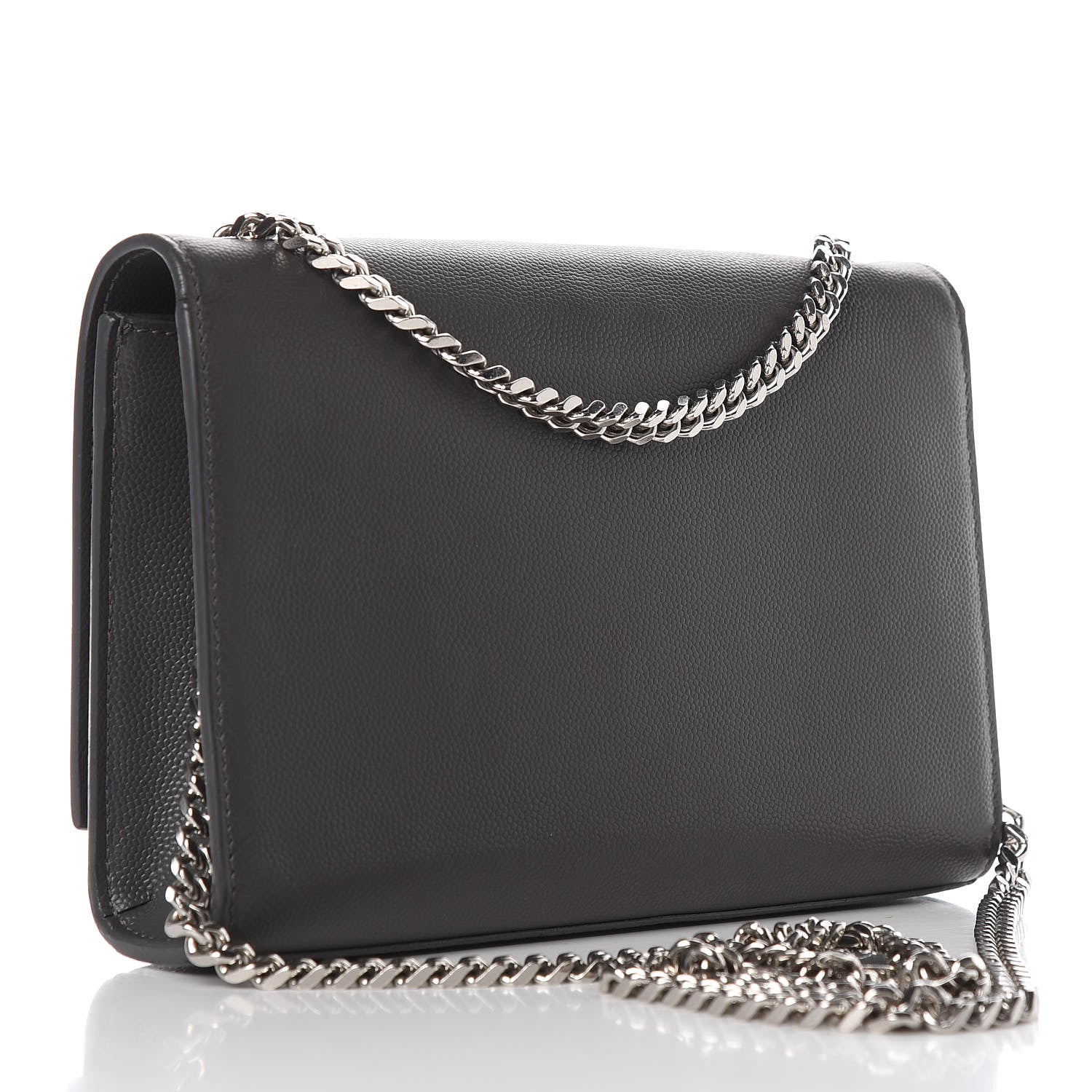 Saint Laurent Grain De Poudre Small Monogram Kate Satchel Earth 3 of 12