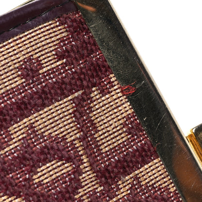 Christian Dior Monogram Coin Purse  Burgundy 10 of 10