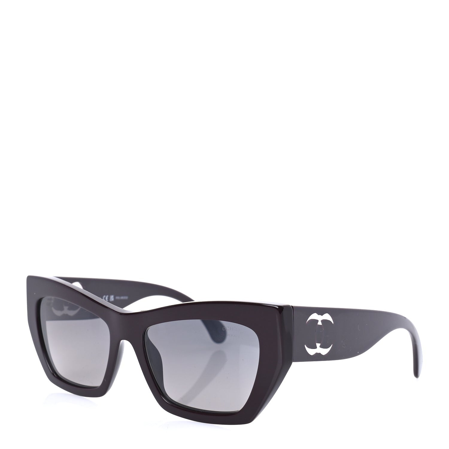 Chanel Acetate Cat Eye Sunglasses 5527 Purple 1 of 7