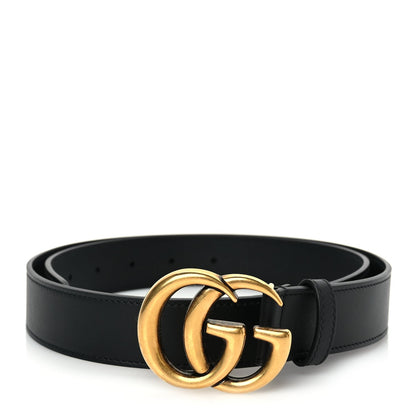 Gucci Calfskin Double G 30mm Belt 90 36 Black 1 of 5
