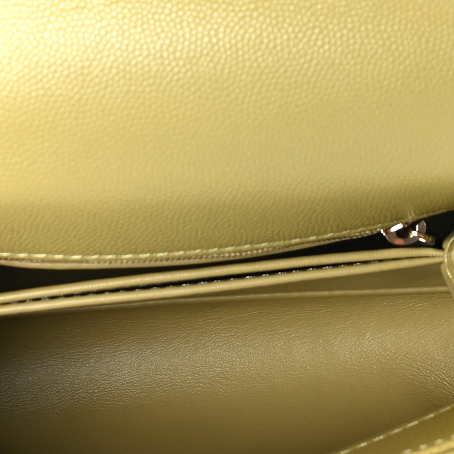 Chanel Caviar Quilted Extra Mini Coco Handle Flap Light Green 4 of 9