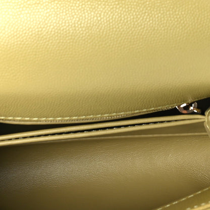 Chanel Caviar Quilted Extra Mini Coco Handle Flap Light Green 4 of 9