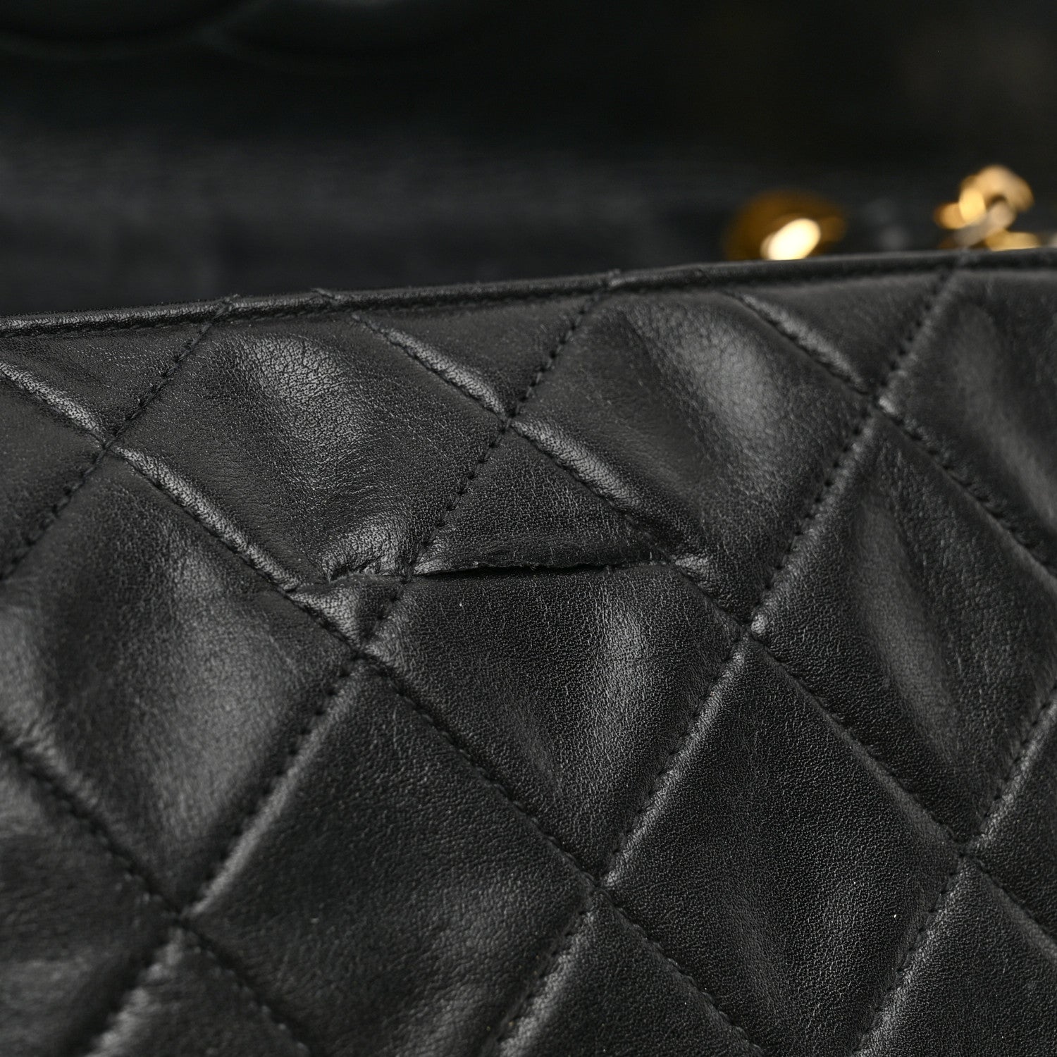 Chanel Lambskin Quilted XL Jumbo Single Flap Black 15 of 15