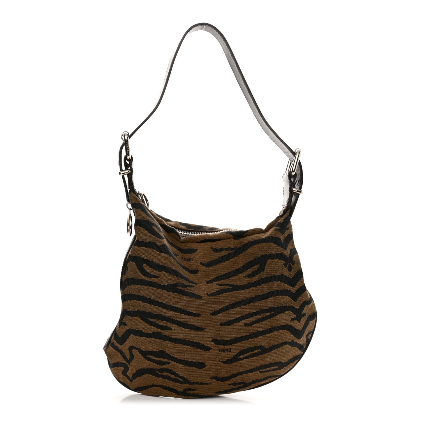 Canvas Tiger Print Oyster Brown