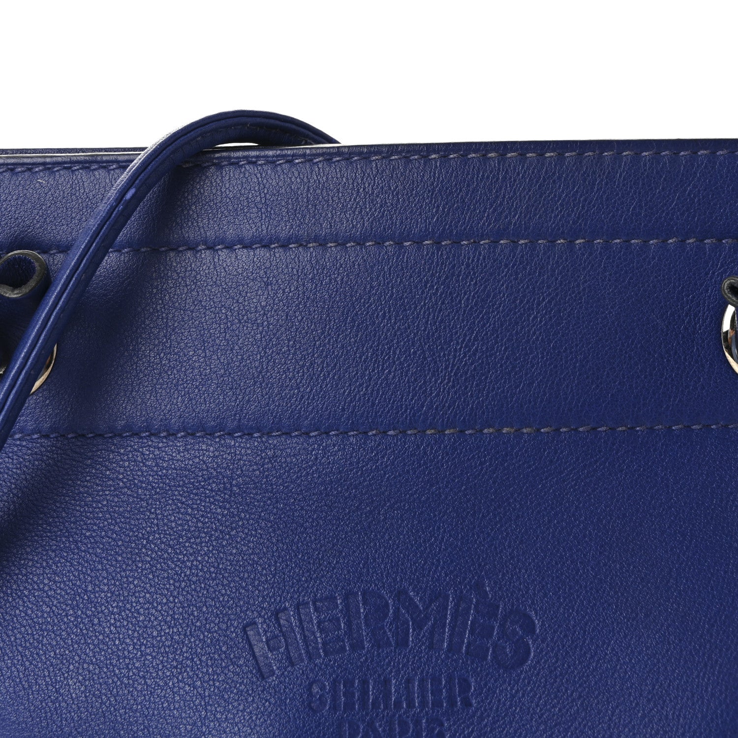 Hermes Milo Lambskin Swift Mini Aline Bleu Electrique 7 of 9