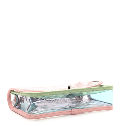 Chanel Lambskin PVC Quilted Mini Coco Splash Flap Blue Green 4 of 10