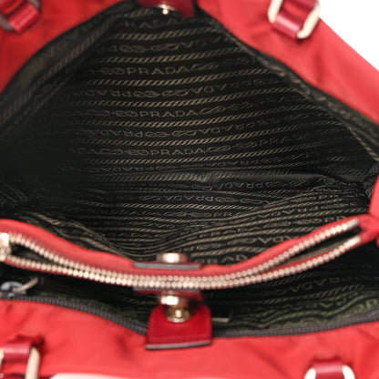 Prada Tessuto Nylon Tote Red 6 of 19