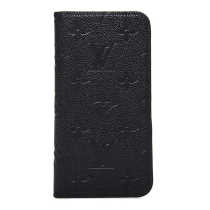 Louis Vuitton Empreinte iPhone X/XS Folio Case Black 1 of 12