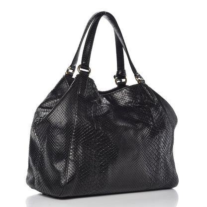 Gucci Python Medium Soho Shoulder Bag Black 3 of 7