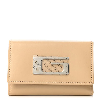 Gucci Calfskin Square G 6 Key Holder Case Beige 1 of 4