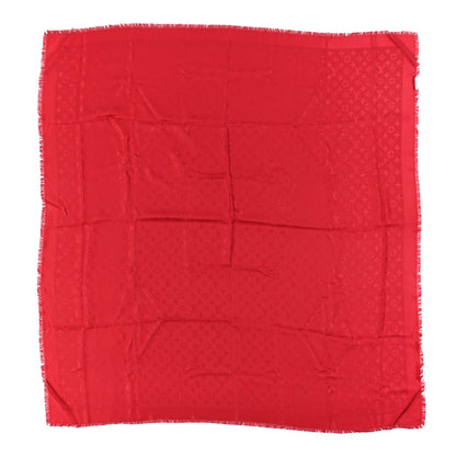 Louis Vuitton Silk Wool Monogram Shawl Pomme D'Amour 1 of 4