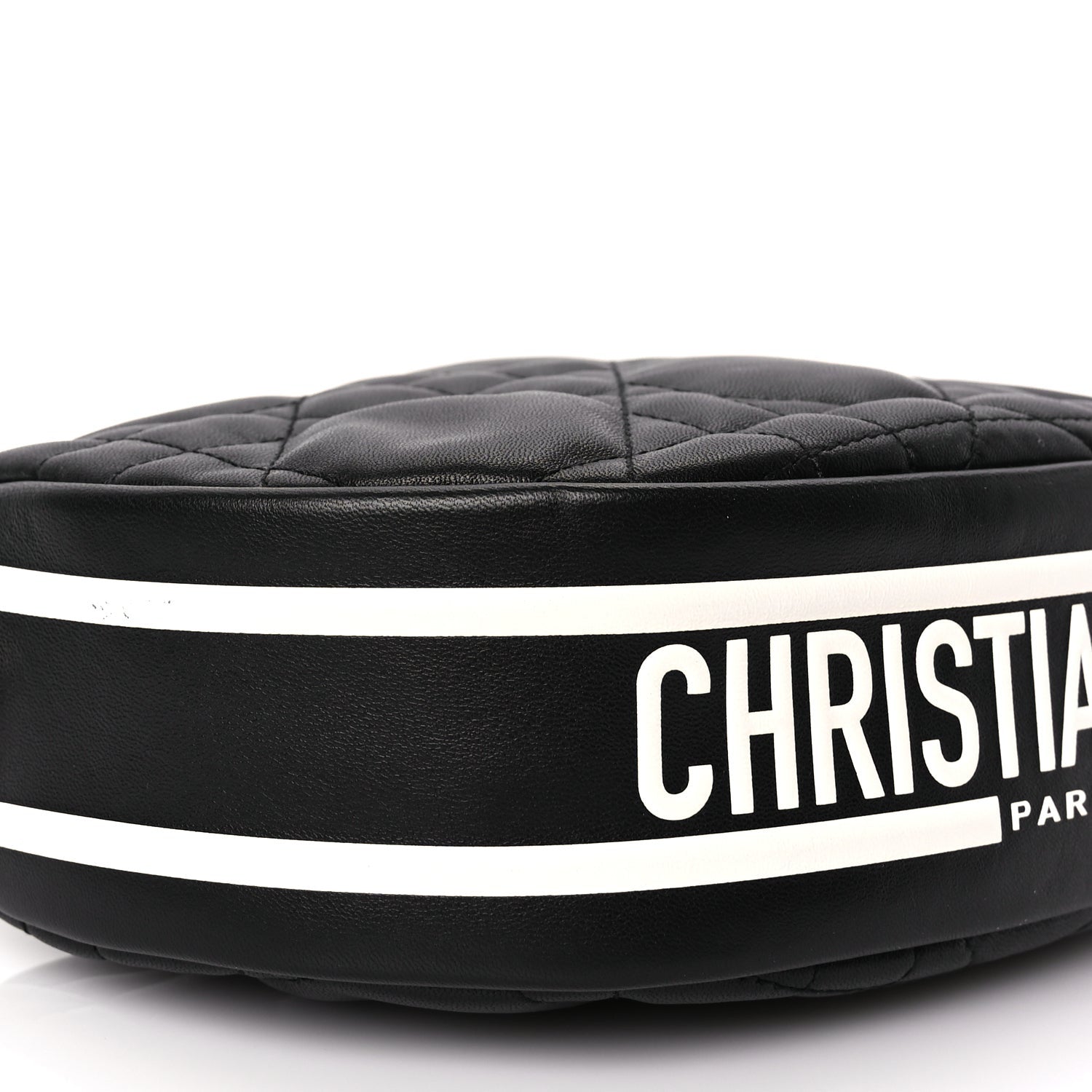 Christian Dior Lambskin Cannage Small Dior Vibe Hobo Bag Black 7 of 8