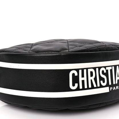Christian Dior Lambskin Cannage Small Dior Vibe Hobo Bag Black 7 of 8