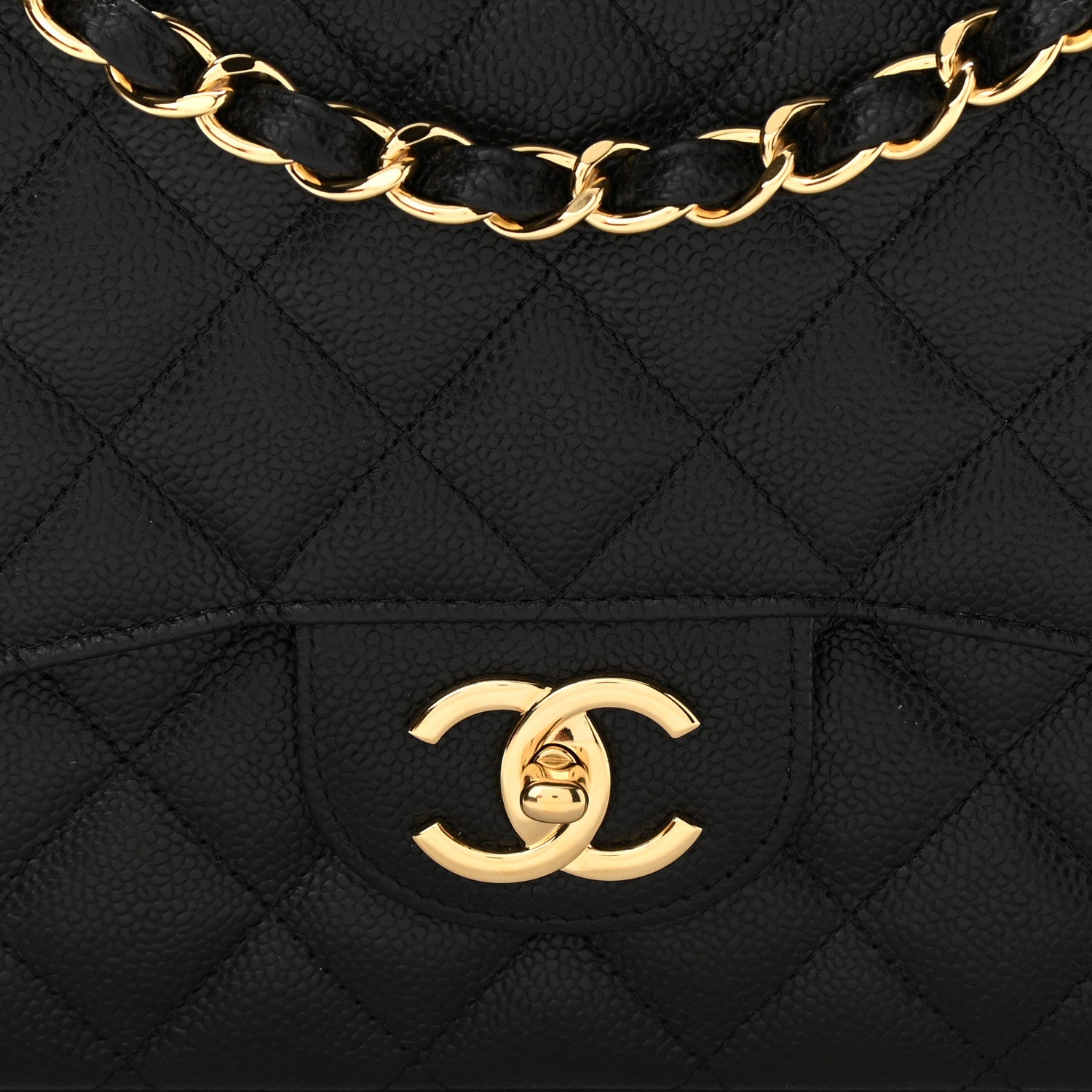 Chanel Caviar Quilted Maxi Double Flap Black 8 of 11