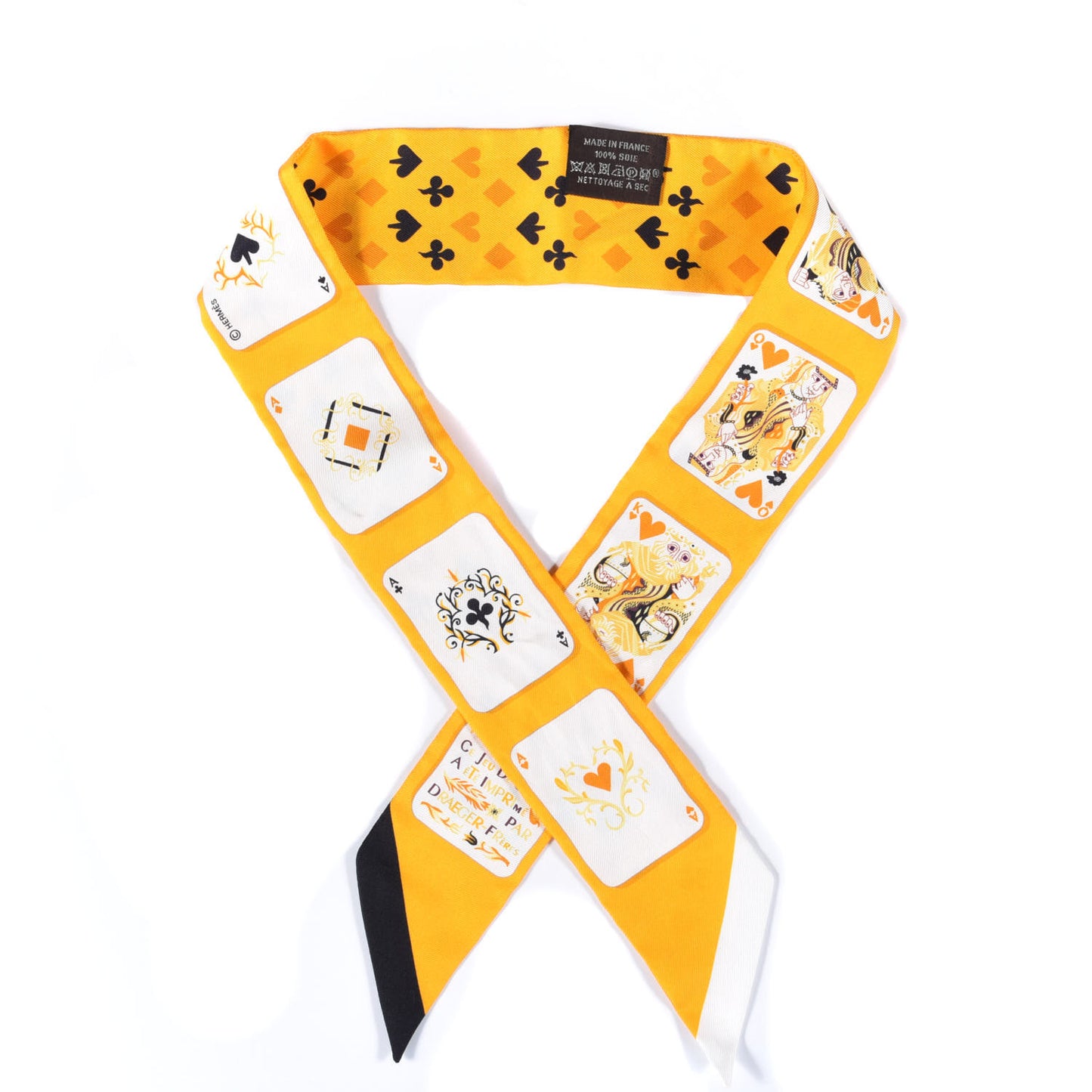 Silk Jeu de Cartes Twilly Bouton D’or Noir Blanc