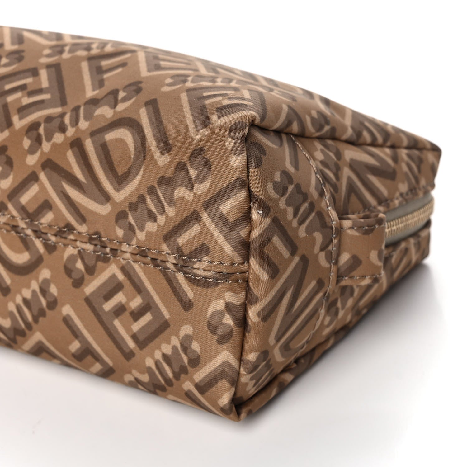 Fendi X SKIMS Nylon Small Trapezoid Beauty Pouch Sand 10 of 10