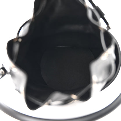 Saint Laurent Smooth Calfskin Studded Small Bahia Drawstring Bucket Bag Black 5 of 7