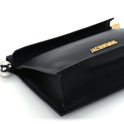 Jacquemus Smooth Calfskin La Pochette Rond Carre Black 7 of 8
