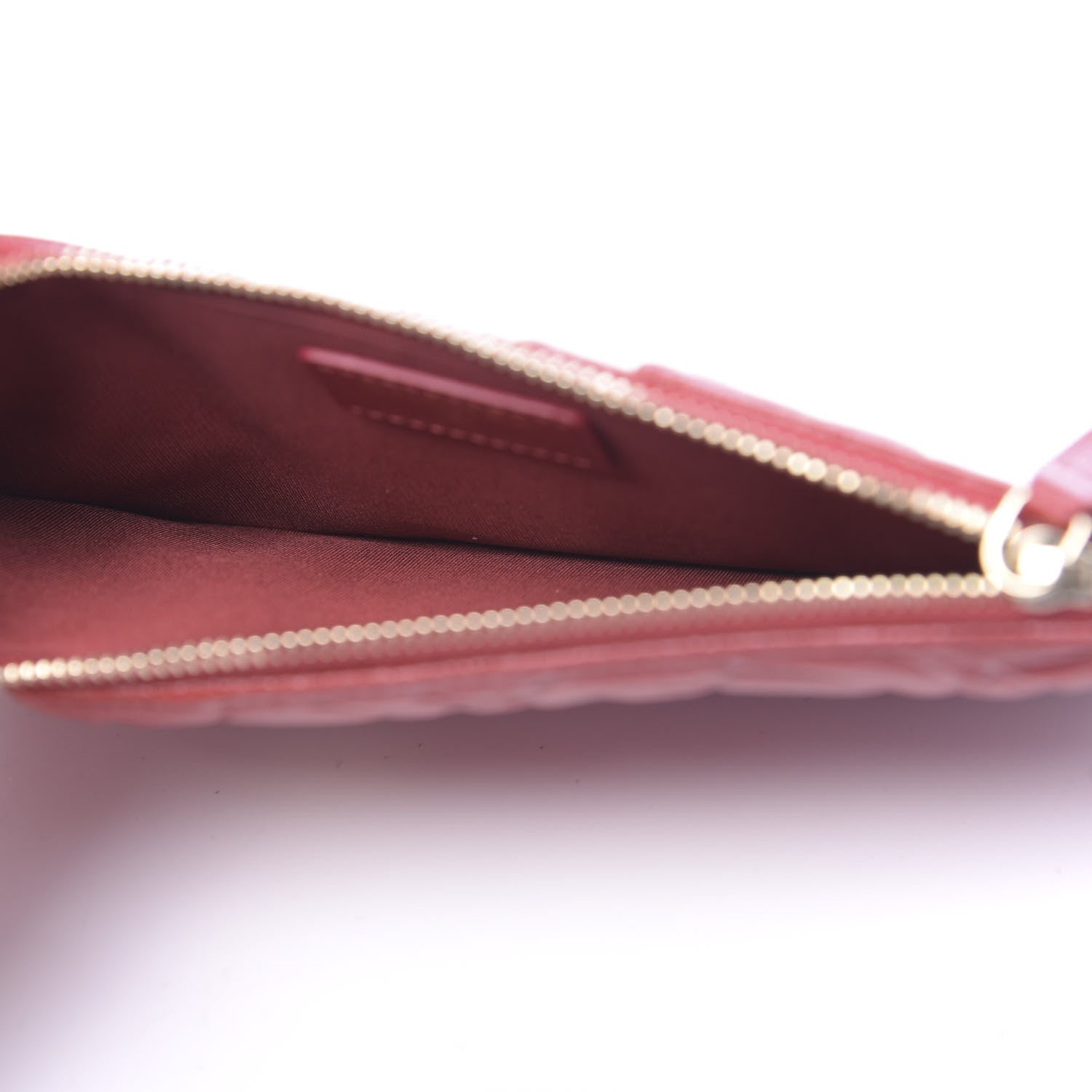 Chanel Caviar Camellia Embossed Classic Flat Wallet Pouch Red 5 of 8