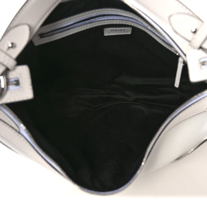 Versace Calfskin Medium Repeat Zip Hobo Optical White 5 of 8