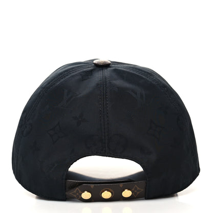 Louis Vuitton Polyester Silk Monogram LV Get Ready Cap L Black 4 of 7