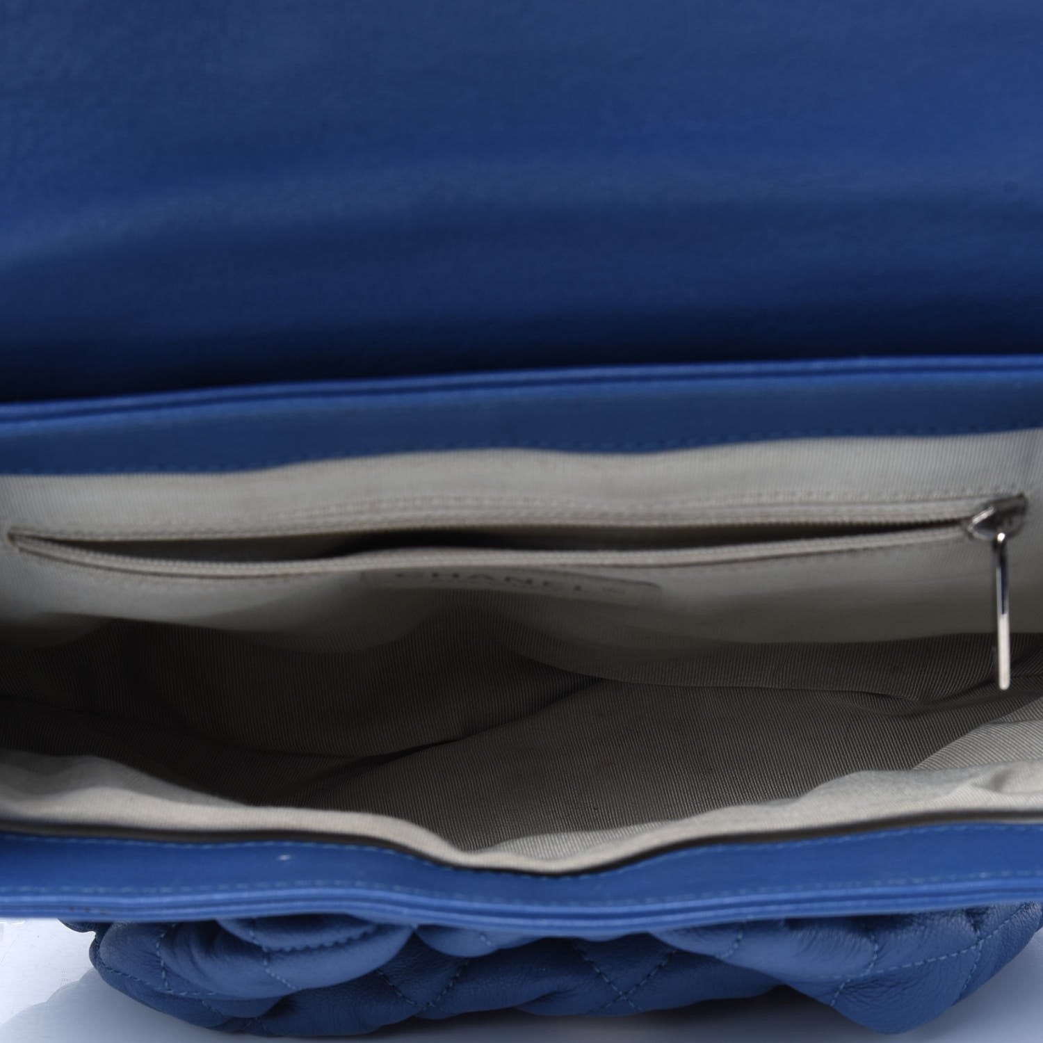 Chanel Washed Lambskin Quilted Medium Chain Around Messenger Blue 9 of 33