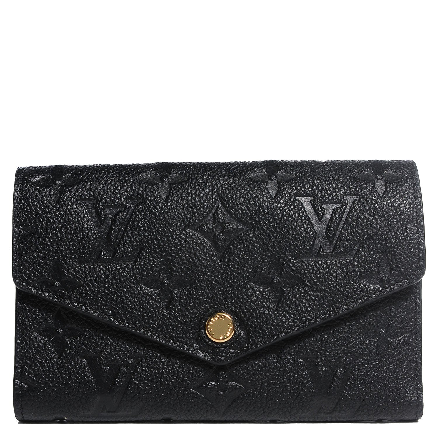 Louis Vuitton Empreinte Compact Curieuse Wallet Black 1 of 8