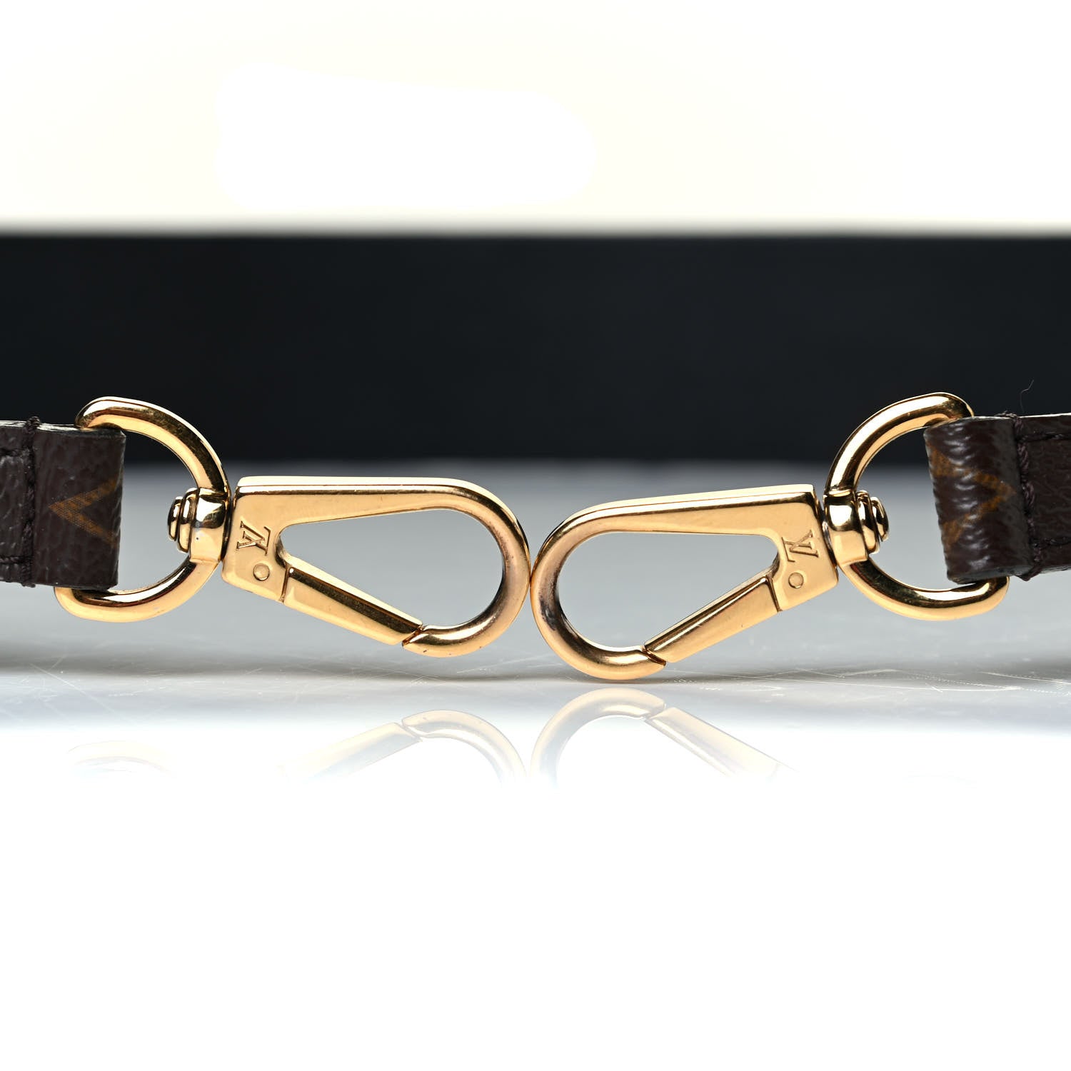 Louis Vuitton Monogram Bandouliere Shoulder Strap Black 3 of 4