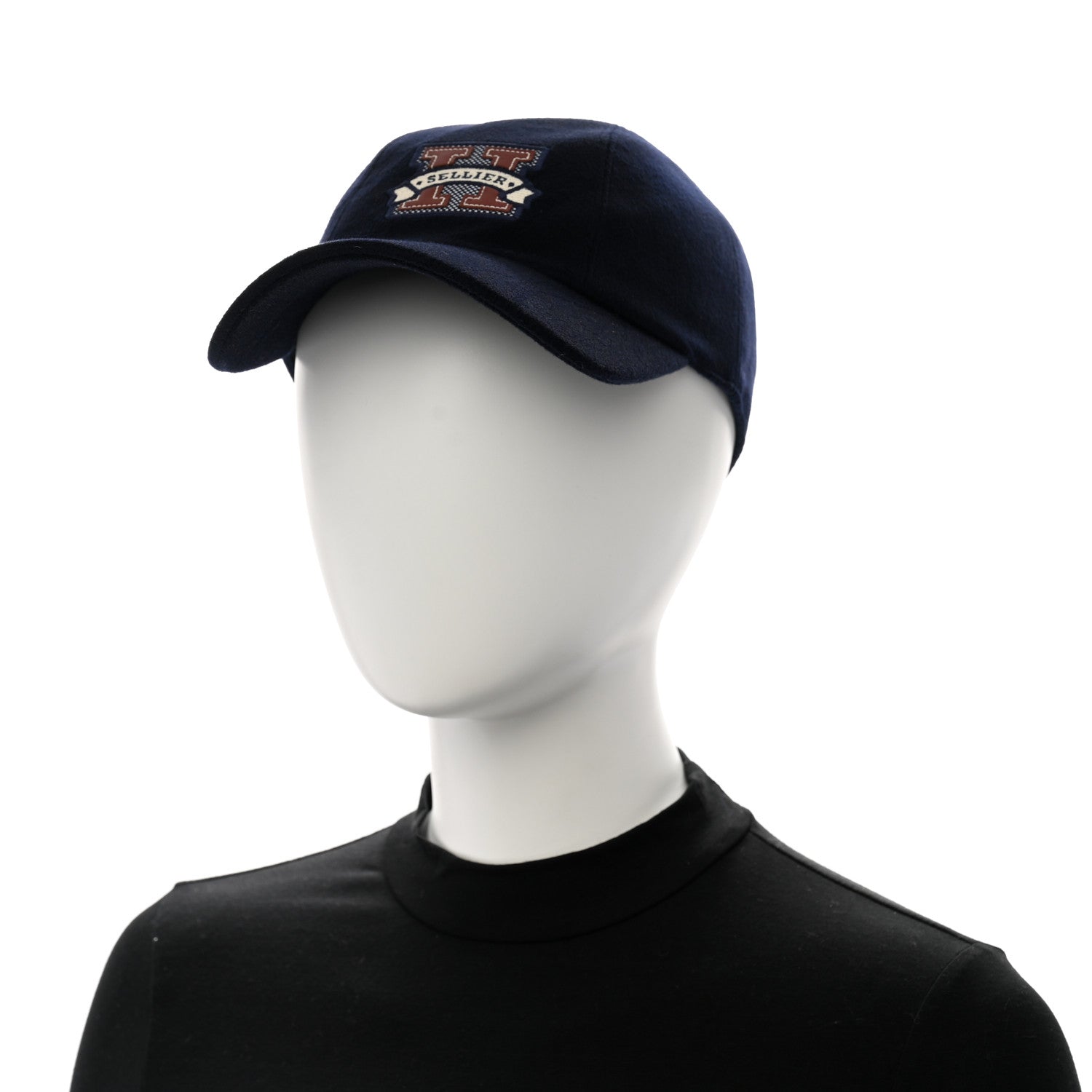 Hermes Cotton Davis H Sellier Cap 59 Marine 2 of 8