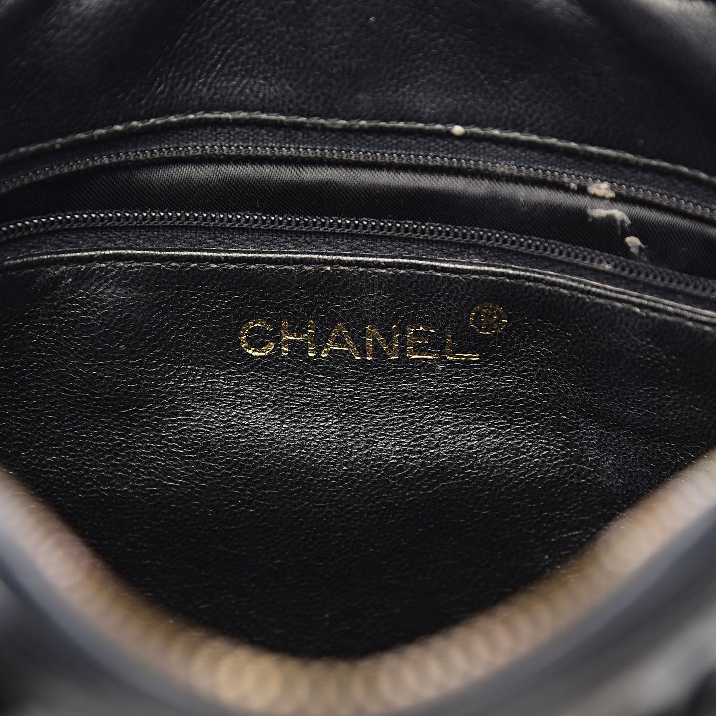 Patent Quilted Tassel Camera Case Black