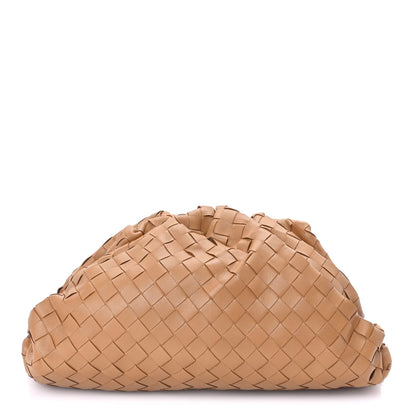 Bottega Veneta Nappa Maxi Intrecciato The Pouch Oversized Clutch Caramel 1 of 7